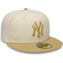 czapki-plaska-bezowy-dopasowany-59fifty-league-essential-new-york-yankees-mlb-new-era