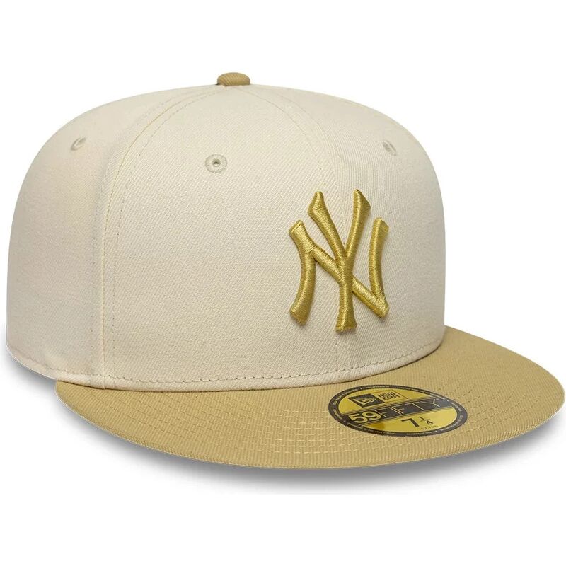 czapki-plaska-bezowy-dopasowany-59fifty-league-essential-new-york-yankees-mlb-new-era