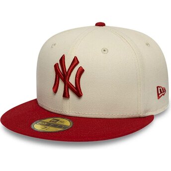 Czapki płaska beżowy dopasowany 59FIFTY League Essential New York Yankees MLB New Era