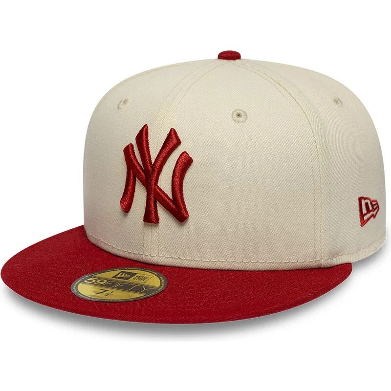 czapki-plaska-bezowy-dopasowany-59fifty-league-essential-new-york-yankees-mlb-new-era
