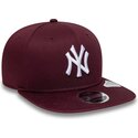 czapki-plaska-czerwony-snapback-9fifty-original-fit-league-essential-new-york-yankees-mlb-new-era