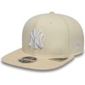 czapki-plaska-bezowy-snapback-9fifty-cord-visor-new-york-yankees-mlb-new-era