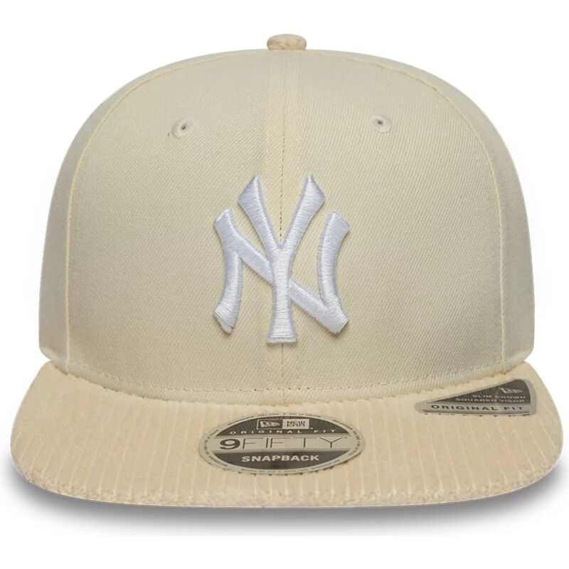 czapki-plaska-bezowy-snapback-9fifty-cord-visor-new-york-yankees-mlb-new-era