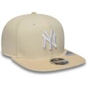 czapki-plaska-bezowy-snapback-9fifty-cord-visor-new-york-yankees-mlb-new-era