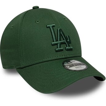 Czapki zakrzywiona zielony taśma regulowana dla dziecka 9FORTY League Essential Los Angeles Dodgers MLB New Era