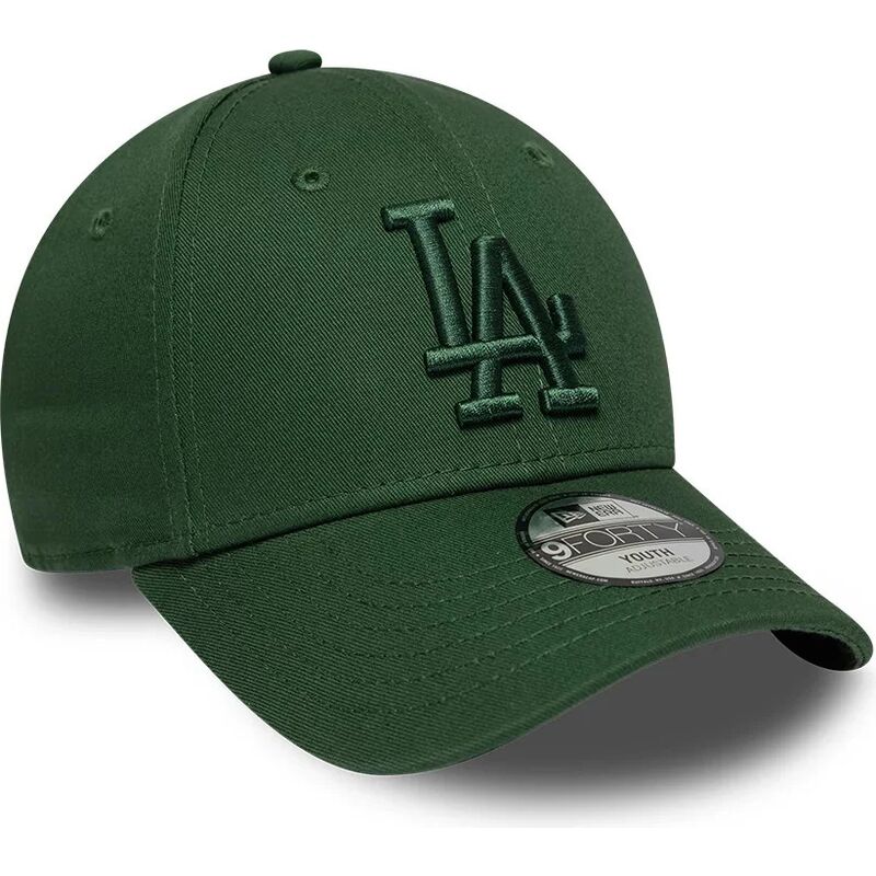 czapki-zakrzywiona-zielony-tasma-regulowana-dla-dziecka-9forty-league-essential-los-angeles-dodgers-mlb-new-era