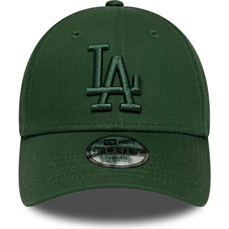 czapki-zakrzywiona-zielony-tasma-regulowana-dla-dziecka-9forty-league-essential-los-angeles-dodgers-mlb-new-era