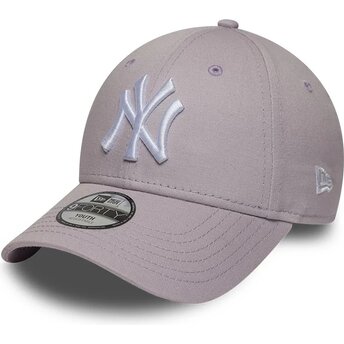 Czapki zakrzywiona fioletowy taśma regulowana dla dziecka 9FORTY League Essential New York Yankees MLB New Era