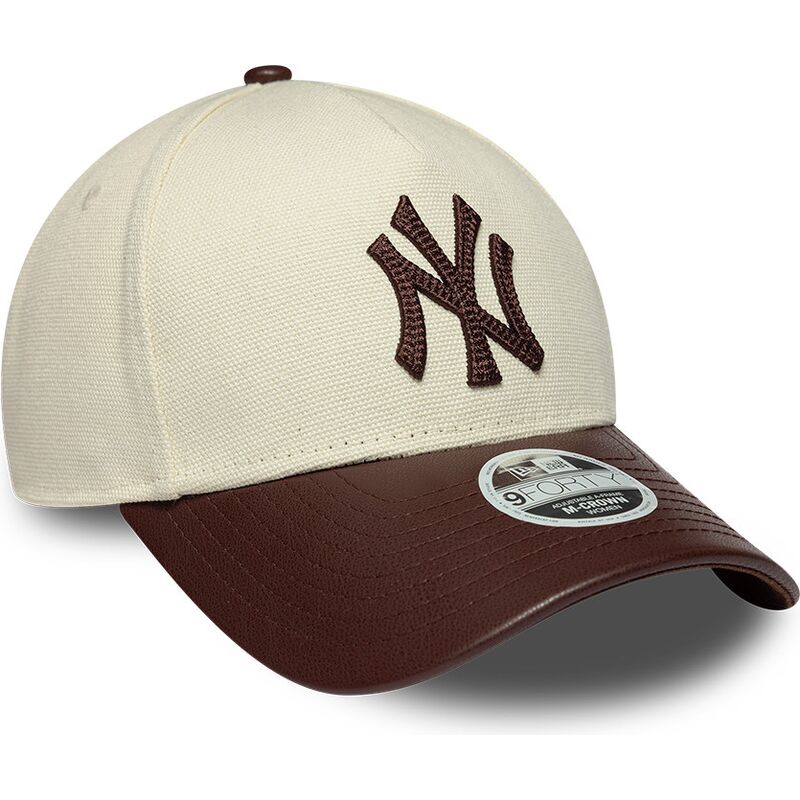 czapki-zakrzywiona-bezowy-tasma-regulowana-9forty-m-crown-fabric-mix-new-york-yankees-mlb-new-era czapki-zakrzywiona-bezowy-tasma-regulowana-9forty-m-crown-fabric-mix-new-york-yankees-mlb-new-era