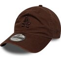 czapki-zakrzywiona-brazowy-tasma-regulowana-9twenty-washed-midi-los-angeles-dodgers-mlb-new-era