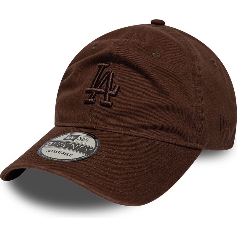 czapki-zakrzywiona-brazowy-tasma-regulowana-9twenty-washed-midi-los-angeles-dodgers-mlb-new-era