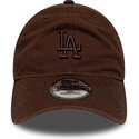 czapki-zakrzywiona-brazowy-tasma-regulowana-9twenty-washed-midi-los-angeles-dodgers-mlb-new-era