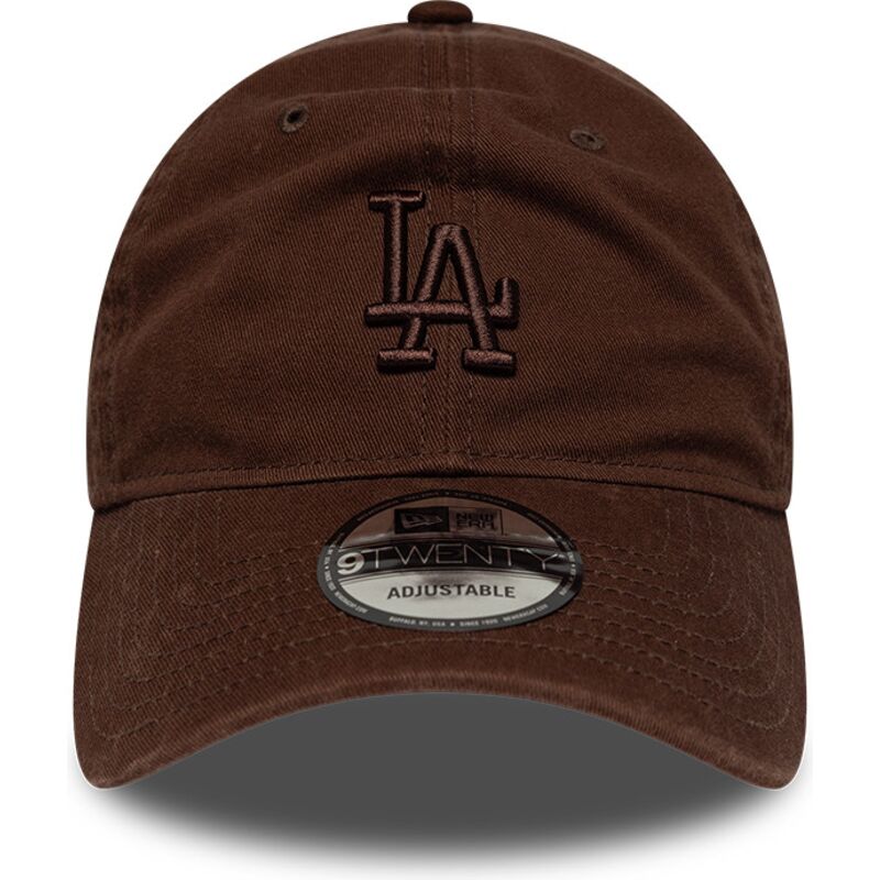 czapki-zakrzywiona-brazowy-tasma-regulowana-9twenty-washed-midi-los-angeles-dodgers-mlb-new-era