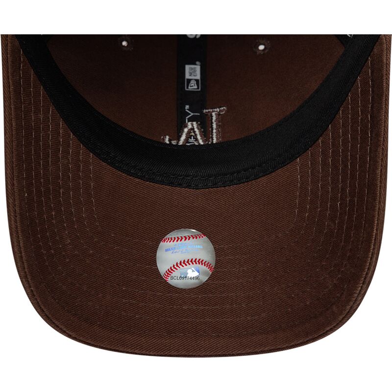 czapki-zakrzywiona-brazowy-tasma-regulowana-9twenty-washed-midi-los-angeles-dodgers-mlb-new-era