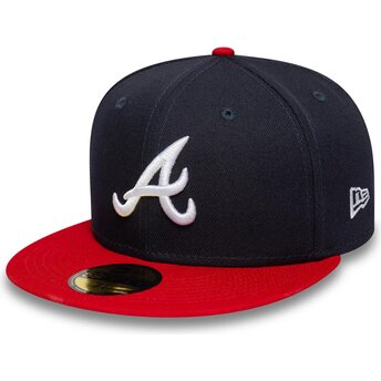 Czapki płaska granatowy dopasowany 59FIFTY AC Perf Atlanta Braves MLB New Era