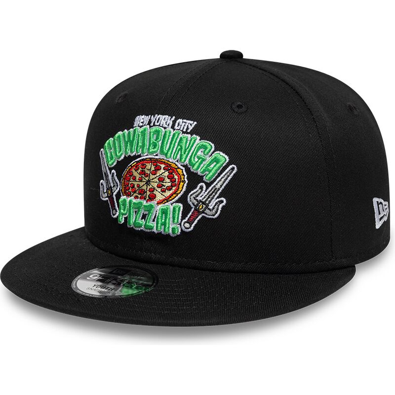 czapki-plaska-czarny-snapback-dla-dziecka-9fifty-cowabunga-pizza-tortugas-ninja-new-era