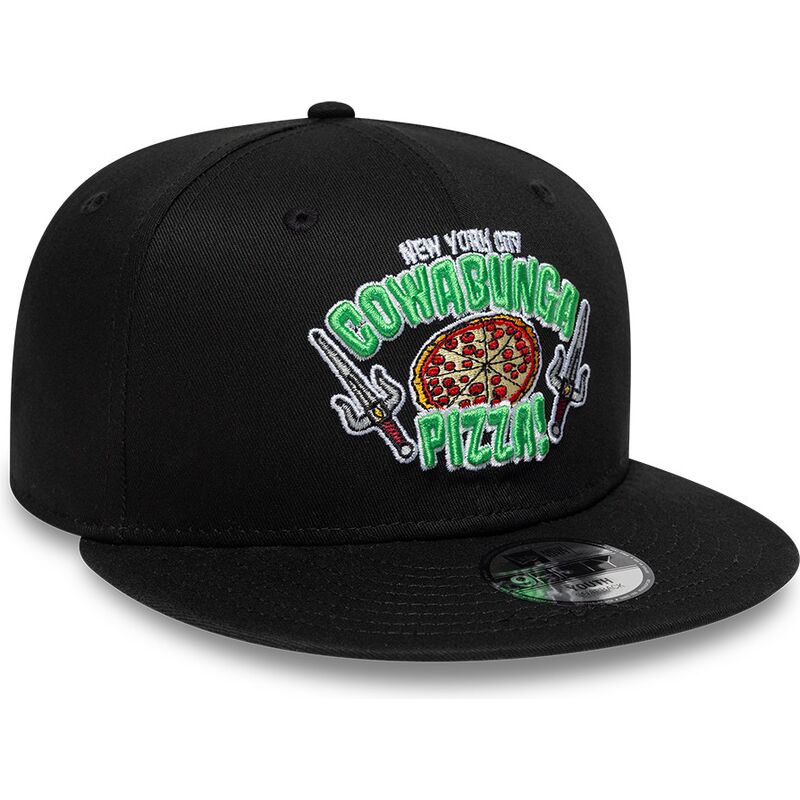 czapki-plaska-czarny-snapback-dla-dziecka-9fifty-cowabunga-pizza-tortugas-ninja-new-era