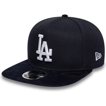 Czapki płaska granatowy snapback 9FIFTY Cord Visor Los Angeles Dodgers MLB New Era