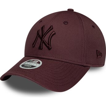 Czapki zakrzywiona czerwony taśma regulowana 9FORTY League Essential New York Yankees MLB New Era