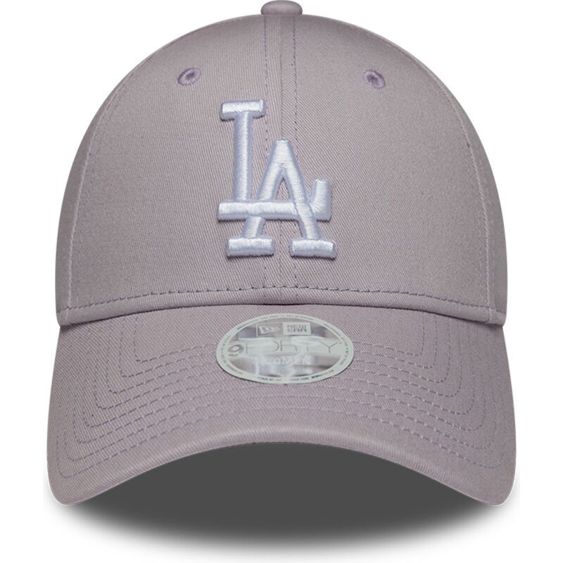 czapki-zakrzywiona-fioletowy-tasma-regulowana-9forty-league-essential-los-angeles-dodgers-mlb-new-era