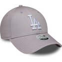 czapki-zakrzywiona-fioletowy-tasma-regulowana-9forty-league-essential-los-angeles-dodgers-mlb-new-era