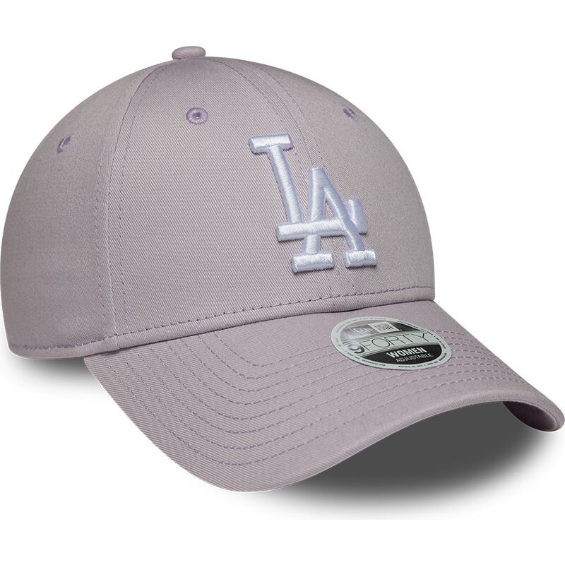 czapki-zakrzywiona-fioletowy-tasma-regulowana-9forty-league-essential-los-angeles-dodgers-mlb-new-era