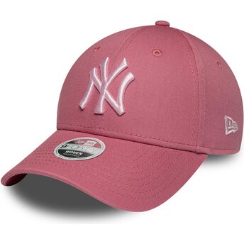 Czapki zakrzywiona róż taśma regulowana 9FORTY League Essential CAS New York Yankees MLB New Era