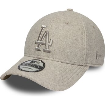Czapki zakrzywiona beżowy snapback 9FORTY Winter Los Angeles Dodgers MLB New Era
