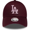 czapki-zakrzywiona-czerwony-tasma-regulowana-rosa-9forty-metallic-los-angeles-dodgers-mlb-new-era
