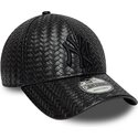 czapki-zakrzywiona-czarny-snapback-9forty-pu-weave-new-york-yankees-mlb-new-era
