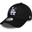 czapki-zakrzywiona-czarny-snapback-9forty-rose-sequin-los-angeles-dodgers-mlb-new-era