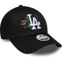 czapki-zakrzywiona-czarny-snapback-9forty-rose-sequin-los-angeles-dodgers-mlb-new-era
