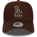 czapki-zakrzywiona-brazowy-snapback-9forty-e-frame-team-outline-los-angeles-dodgers-mlb-new-era