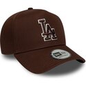 czapki-zakrzywiona-brazowy-snapback-9forty-e-frame-team-outline-los-angeles-dodgers-mlb-new-era