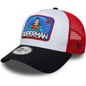 czapki-zakrzywiona-wielokolorowy-snapback-dla-dziecka-a-frame-patch-superman-dc-comics-new-era