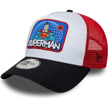 Czapki zakrzywiona wielokolorowy snapback dla dziecka A Frame Patch Superman DC Comics New Era