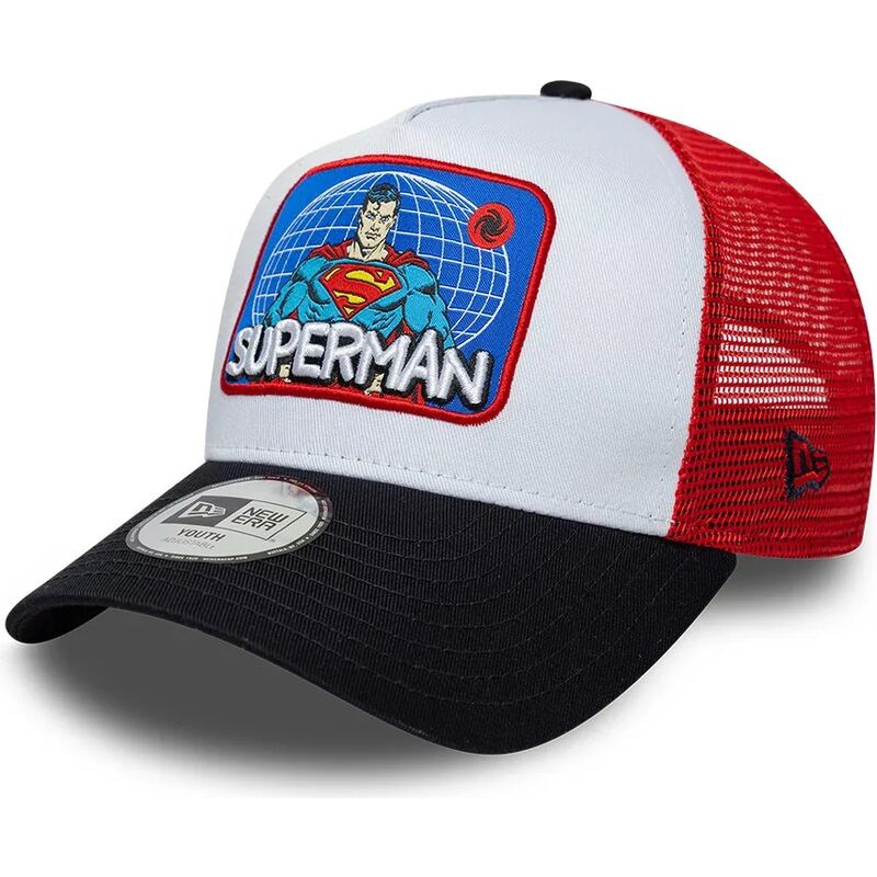 czapki-zakrzywiona-wielokolorowy-snapback-dla-dziecka-a-frame-patch-superman-dc-comics-new-era