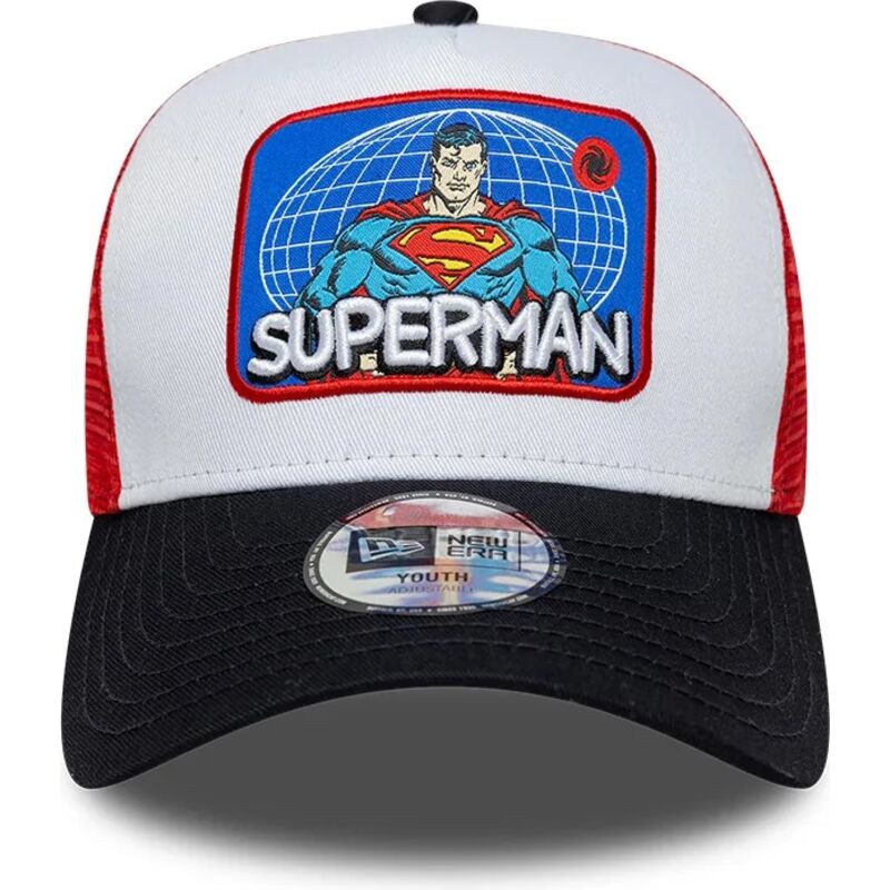czapki-zakrzywiona-wielokolorowy-snapback-dla-dziecka-a-frame-patch-superman-dc-comics-new-era