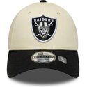 czapki-zakrzywiona-bezowy-tasma-regulowana-9forty-colour-block-las-vegas-raiders-nfl-new-era