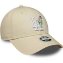 czapki-zakrzywiona-bezowy-tasma-regulowana-9forty-flower-icon-los-angeles-dodgers-mlb-new-era