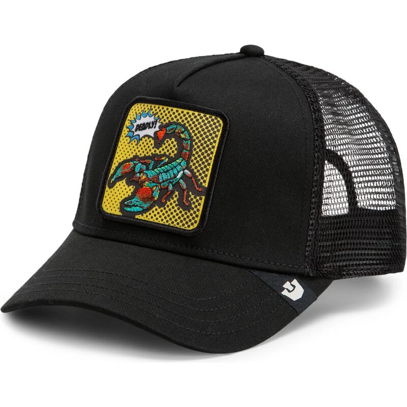 czapki-zakrzywiona-czarny-snapback-deadly-scorpion-pop-art-strikes-back-the-farm-goorin-bros