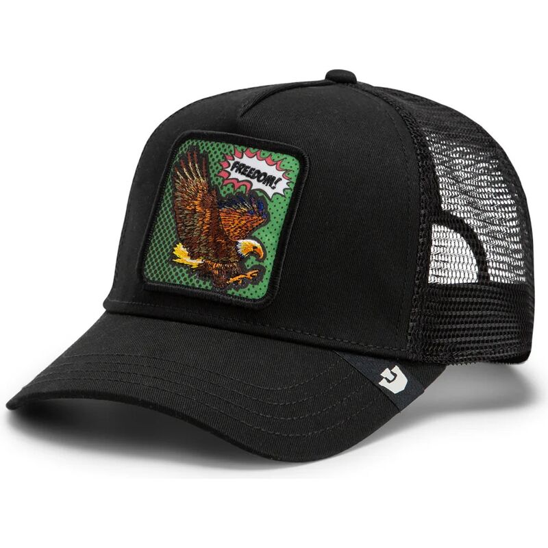 czapki-zakrzywiona-czarny-snapback-freedom-eagle-pop-art-strikes-back-the-farm-goorin-bros