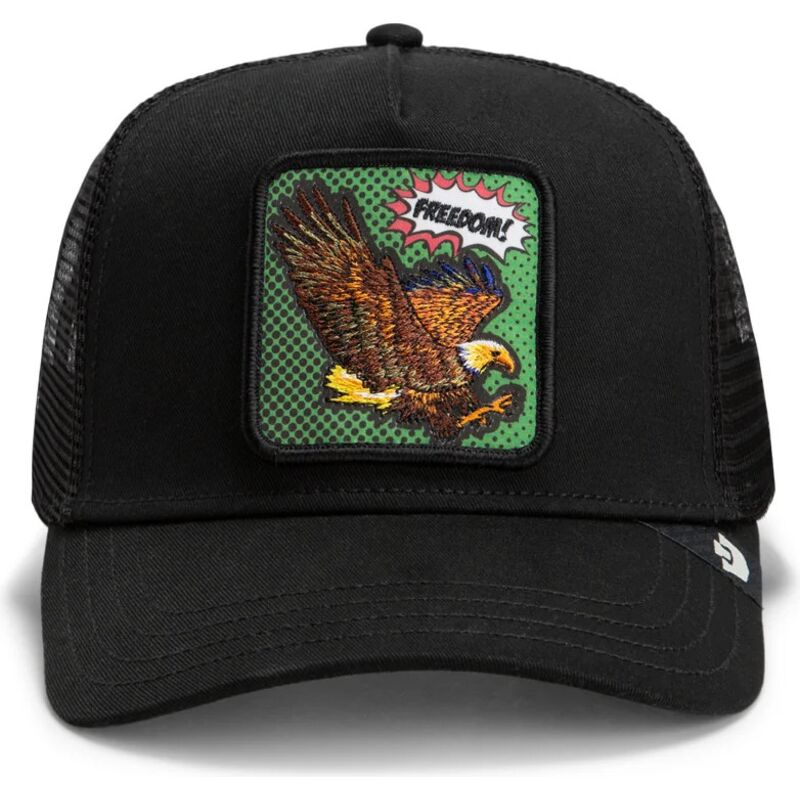 czapki-zakrzywiona-czarny-snapback-freedom-eagle-pop-art-strikes-back-the-farm-goorin-bros