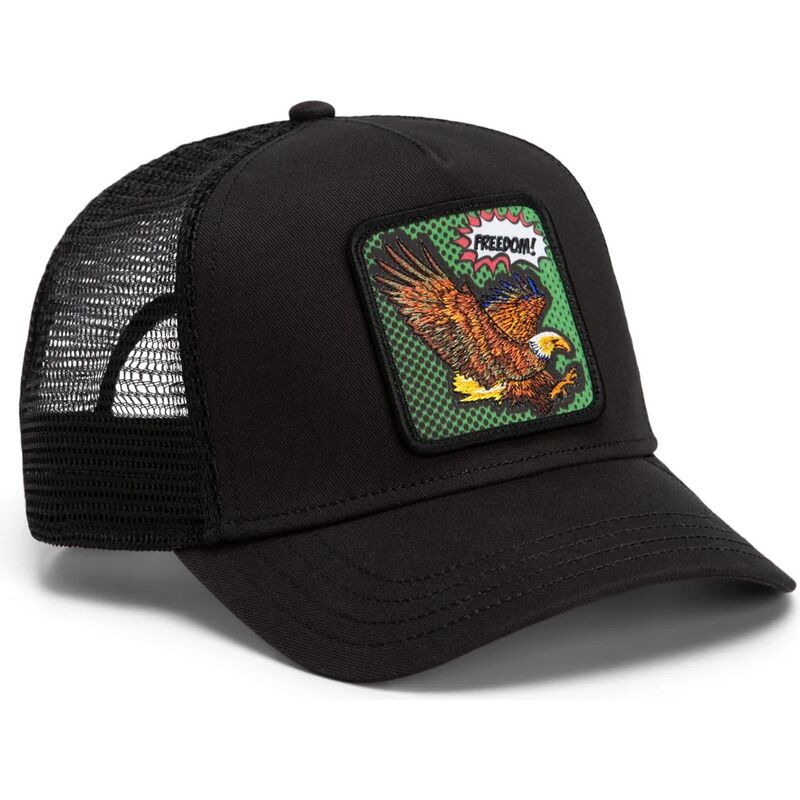 czapki-zakrzywiona-czarny-snapback-freedom-eagle-pop-art-strikes-back-the-farm-goorin-bros