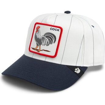 Czapki zakrzywiona szary snapback Pinstripe Rooster Cock Playmakers The Farm Goorin Bros.