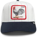 czapki-zakrzywiona-szary-snapback-pinstripe-rooster-cock-playmakers-the-farm-goorin-bros