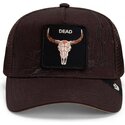 czapki-zakrzywiona-brazowy-snapback-skull-badlands-dead-the-farm-goorin-bros