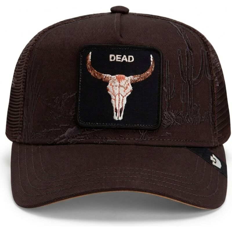 czapki-zakrzywiona-brazowy-snapback-skull-badlands-dead-the-farm-goorin-bros czapki-zakrzywiona-brazowy-snapback-skull-badlands-dead-the-farm-goorin-bros