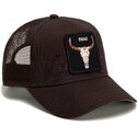 czapki-zakrzywiona-brazowy-snapback-skull-badlands-dead-the-farm-goorin-bros