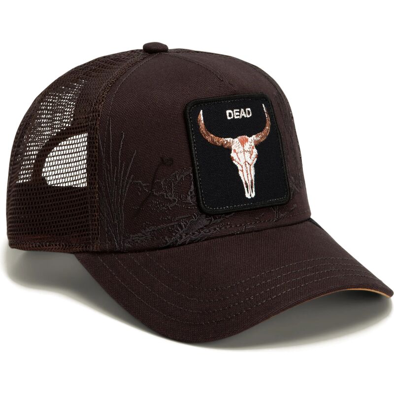 czapki-zakrzywiona-brazowy-snapback-skull-badlands-dead-the-farm-goorin-bros czapki-zakrzywiona-brazowy-snapback-skull-badlands-dead-the-farm-goorin-bros